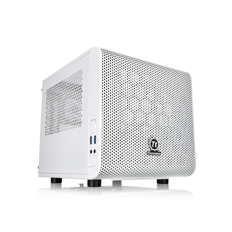 Thermaltake V1 Cube Micro ATX Mini Tower Case - White Edition - صندوق
